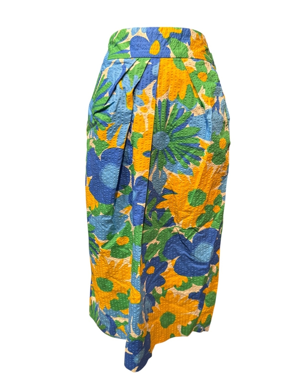 J.Crew Floral Midi Skirt with Tie Waist